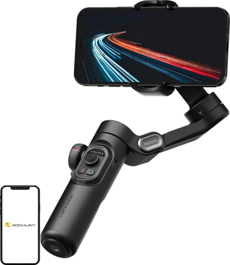 AOCHUAN Smart XE 3-osiowy stabilizator do smartfona czarny