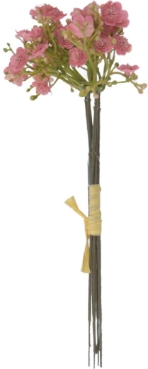 Dekoracyjny kwiat Gipsówka różowa 23 cm