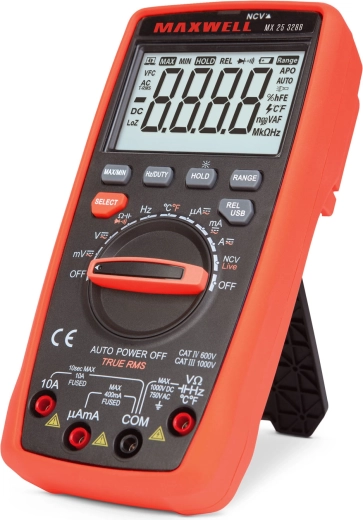 Multimetr cyfrowy Maxwell 5 w 1 z połączeniem USB do komputera
