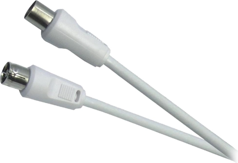 Sencor antenowy kabel koncentryczny IEC wtyczka–gniazdo 5 m biały