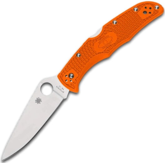 Spyderco Endura 4 Flat Ground pomarańczowy nóż składany 9,5 cm