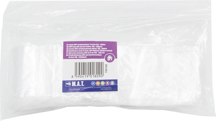 Woreczki strunowe LDPE 4 × 6 cm, transparentne (100 szt.)