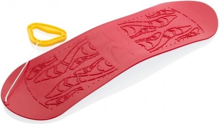 Dziecięcy plastikowy snowboard 70 cm czerwony