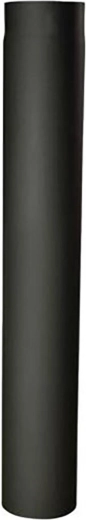 Rura dymowa 200 mm, długość 1000 mm, grubość 1,5 mm, czarna