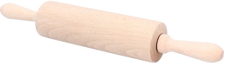 Drewniany ruchomy wałek do ciasta z drewna bukowego 38 cm