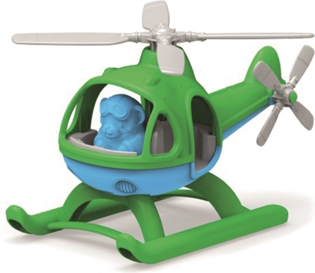 Green Toys helikopter z misiem pilotem