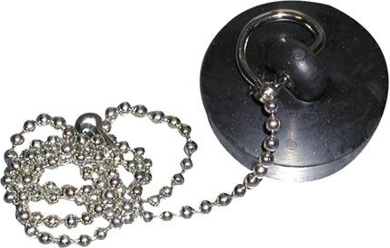 Zatyczka do umywalki 39 mm z łańcuszkiem do odpływu 5/4