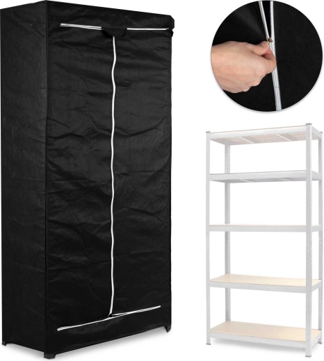 Ochronne pokrycie na regał 180 × 90 × 40 cm czarne