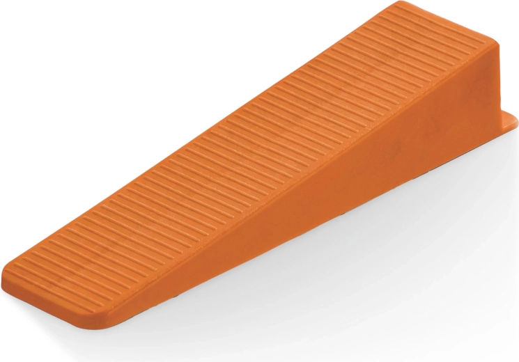 Plastikowe kliny poziomujące 1–15 mm, pomarańczowe, 100 szt.