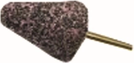 Stożkowe ścierniwo z zaokrąglonym czubkiem 16 × 40 mm, ziarnistość 60, trzpień 6 mm