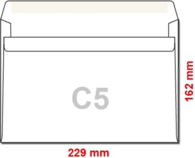 Samoprzylepne koperty pocztowe C5 50 szt.