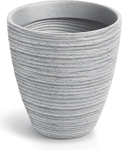 Donica Defora 47 cm betonowa szarość z wyjmowaną wkładką