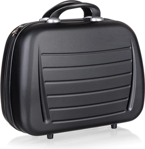 Podróżna kosmetyczka z ABS, 15 l, czarna