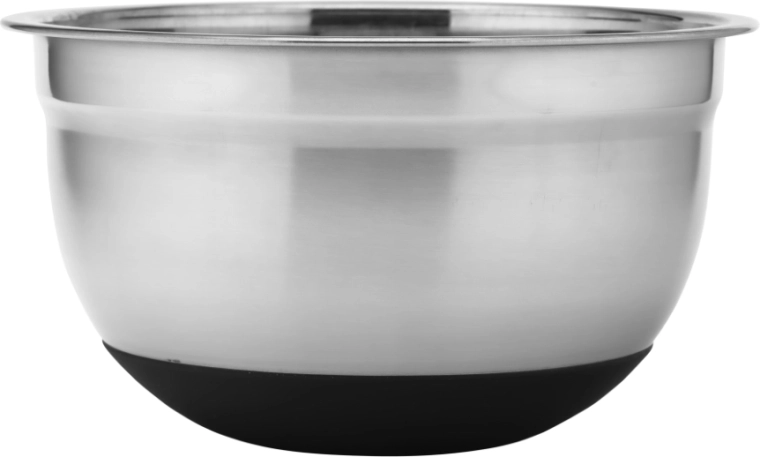AltomDesign nierdzewna miska kuchenna z antypoślizgową silikonową podstawą 20 cm