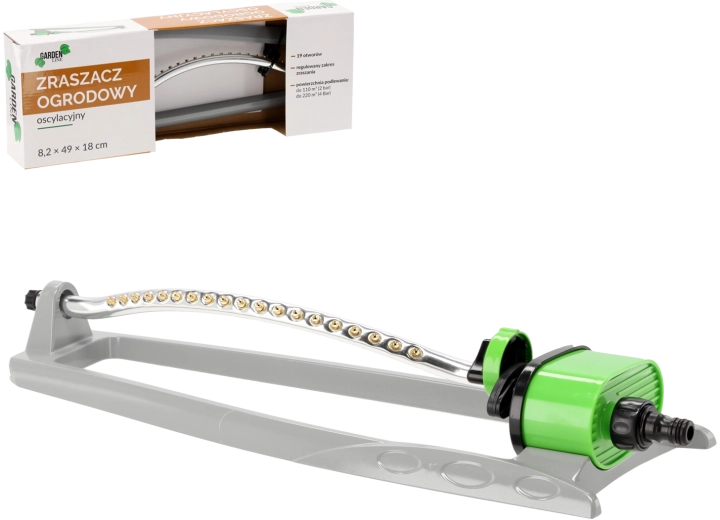 Zraszacz oscylacyjny do trawnika 8,2 × 49 × 18 cm
