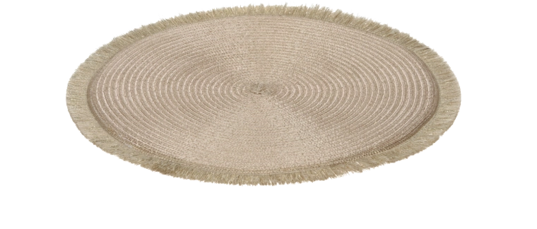 Złota okrągła podkładka stołowa 35 cm