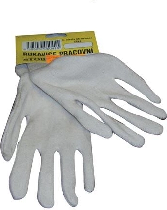 Delikatne bawełniane rękawice TIT z elastycznym ściągaczem