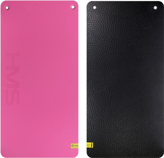 Studyjna mata fitness z oczkami HMS Premium różowa