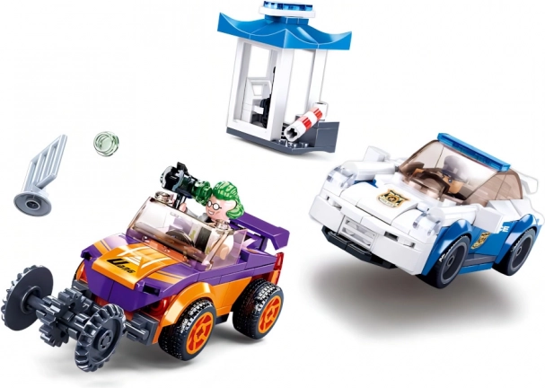 Klocki Policyjny pościg z naciąganym autem