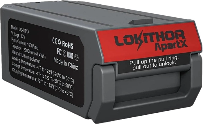Lokithor LO-LIPO Bateria LiPo 12 V 12 000 mAh (1500 A) do ApartX