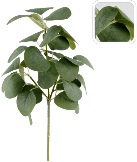 Sztuczna gałązka eukaliptusa 33 cm