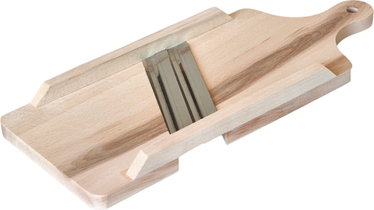 Drewniana szatkownica do kapusty 41 × 16 cm z dwoma nożami