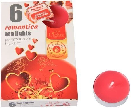 Pachnące świeczki tealight Romantyka, 6 szt.