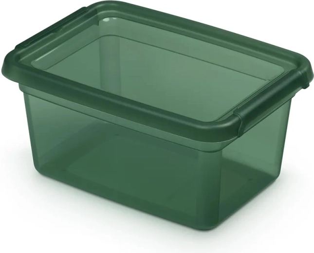 Basestore PINE pojemnik do przechowywania z pokrywką i klipsami 1,5 l
