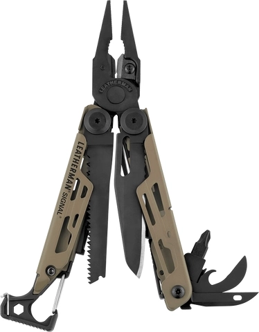 Leatherman Signal coyote tan narzędzie wielofunkcyjne 19 funkcji