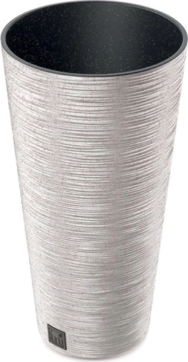Donica Furu Slim Eco Wood z wkładem 25 cm – biała