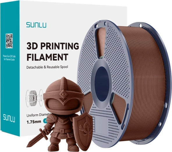 Sunlu PLA+ filament 1,75 mm – czekoladowy