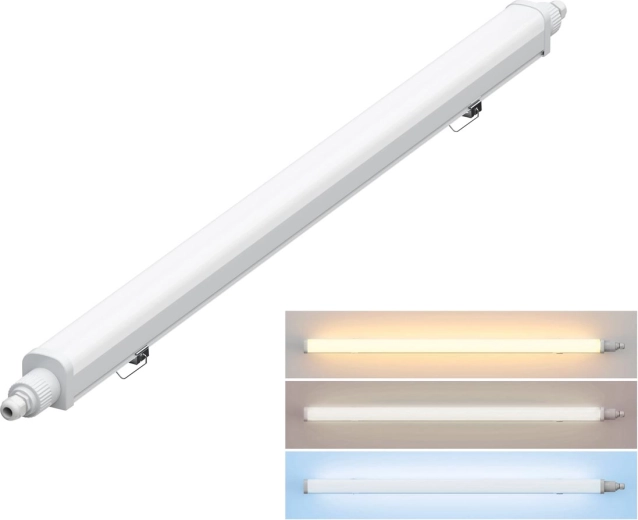 Solight pyłoszczelna oprawa LED IP65 z wybieraną barwą światła 36 W, 127 cm