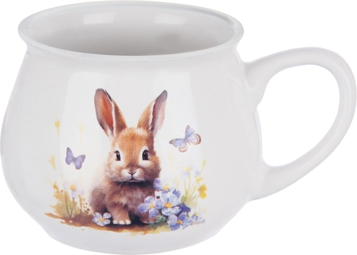 Kubek ceramiczny Wiosna z zajączkiem 300 ml