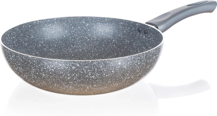 Patelnia wok 28 cm z nieprzywierającą powłoką CUISINO Granite Grey