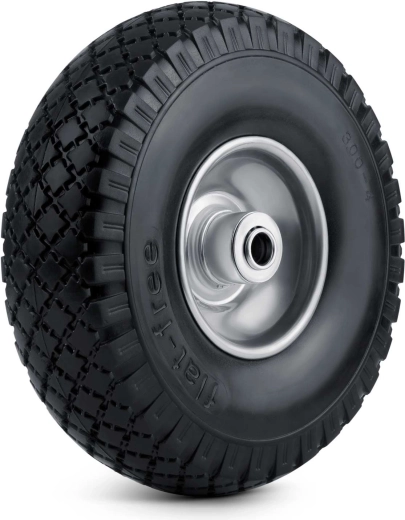 Koło bezdętkowe do taczki 3.00-4 czarno-srebrne HUMBERG