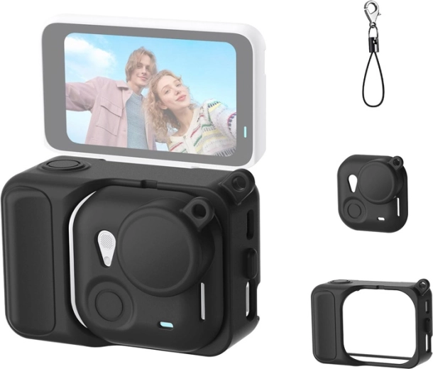 Silikonowe ochronne etui Puluz do Insta360 GO Ultra czarne