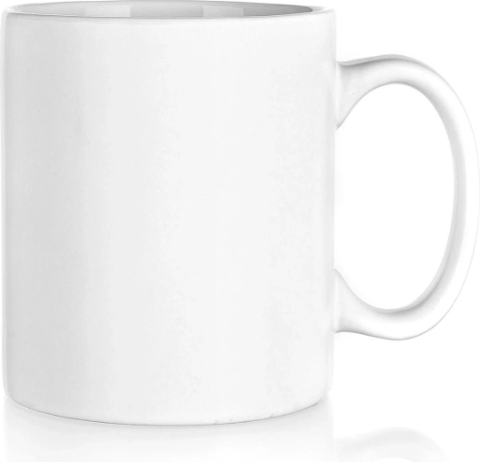 Ceramiczny kubek 350 ml matowy biały