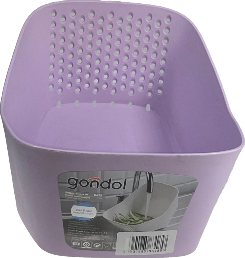 Narożny cedzak z miską 3,7 l, fioletowy