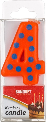 Świeczka urodzinowa cyfra 4 My Party