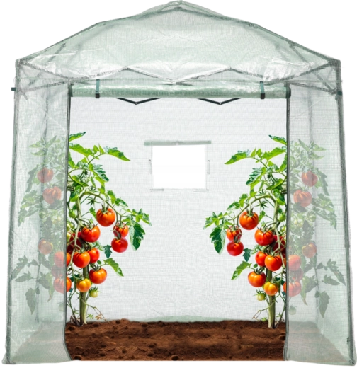 Składany tunel foliowy z torbą 2 × 1,37 × 2,34 m, zielony