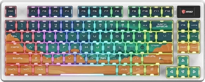 MSI Forge GK600 TKL wireless Mars (US) bezprzewodowa mechaniczna klawiatura