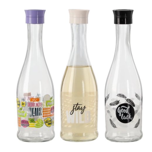 Szklana karafka z korkowym zamknięciem 1 l GALA