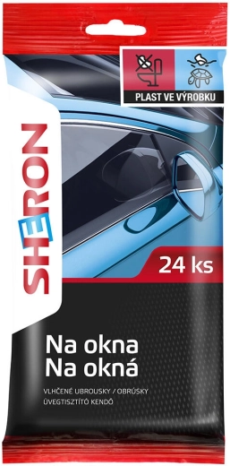 Chusteczki do szyb SHERON 24 szt.