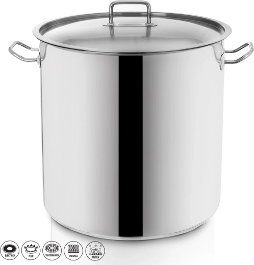 Garnek ze stali nierdzewnej Stock 35 l z pokrywą