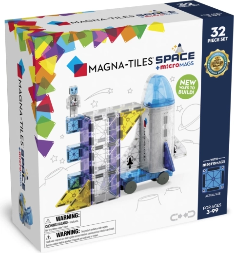 Magnetyczne klocki konstrukcyjne MAGNA-TILES Kosmos (32 elementy)