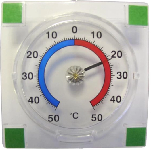 Zewnętrzny samoprzylepny termometr PROVENCE -50 do +50 °C, transparentny