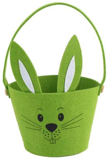 Filcowy wielkanocny koszyczek zajączek 15 cm