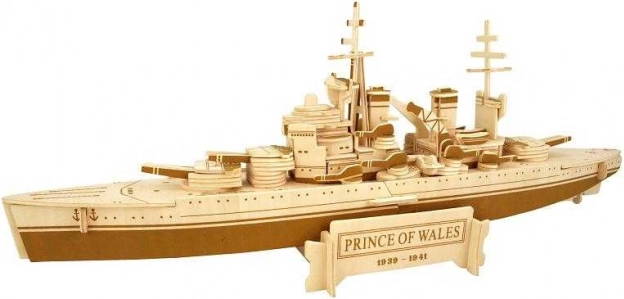 Drewniane puzzle 3D – pancernik Prince of Wales