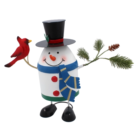 Metalowy bałwanek świąteczny 14 × 12 × 20 cm