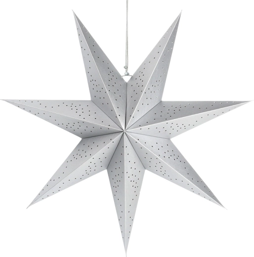 Papierowa ażurowa gwiazda srebrna 60 cm